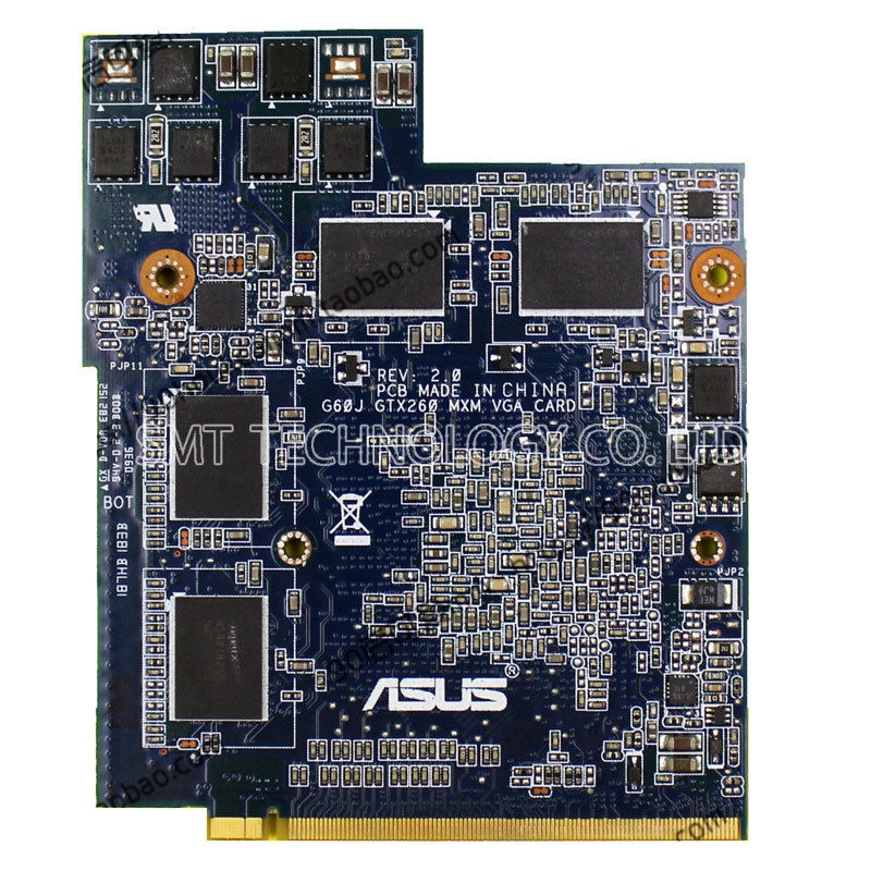 ASUS G51J G61J G60J GTX260M G92-751-B1 1GB Graphic Video Card - Click Image to Close